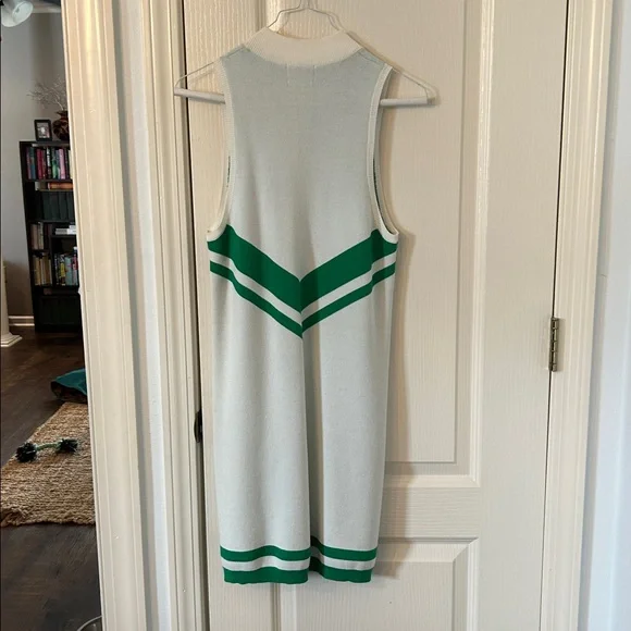 NWT Show Me Your Mumu Green and Cream Striped Dress - Picture 4 of 6